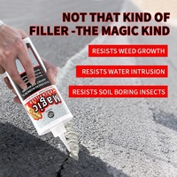 Mastic magique pour fissures 1 LB 16 OZ pour le remplissage des fissures dans le béton des allées, des chemins et des patios. Scellant pour fissures et remplissage de sable