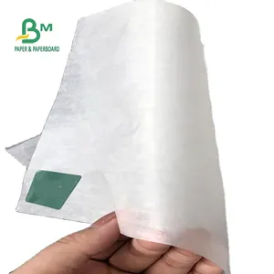 Rollo de papel Kraft blanco de un solo lado, 30gsm a 60gsm