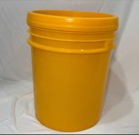 Seau rond en plastique écologique avec couvercle, non toxique et recyclable, fûts, seaux et barils