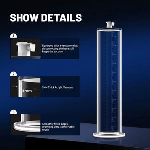 เกจวัดปั๊มสุญญากาศสำหรับผู้ชายขนาด9x1.75นิ้วซิลิโคนไม่มีผลข้างเคียง - Product Image 3