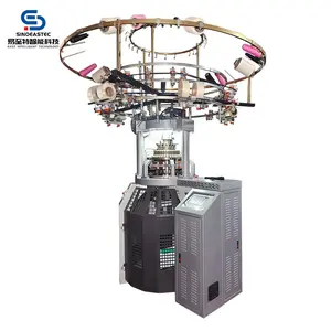 Machine à tricoter pour bandeau de cheveux côtelé à rayures en <span class=keywords><strong>jersey</strong></span> double - Product Image 1