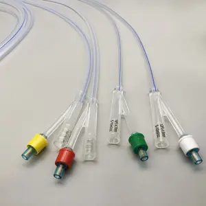 Cathéter médical tout silicone foley échantillon jetable urine tube urétral cathéter foley 2 voies