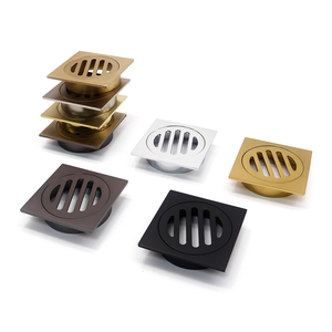 バスルーム排水フィルターに使用される正方形のクロムメッキ銅材料で作られた天然色の粗い銅 - Product Image 4
