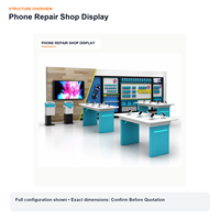 Exhibidores Personalizados para Teléfonos Móviles, Muebles de Exhibición para Tiendas de Reparación de Celulares, Fabricante de Accesorios para Tiendas OEM ODM