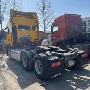 รถบรรทุกหัวลากมือสอง Sinotruk HOWO TX 6X4 ยูโร 3 ดีเซล Weichai สำหรับงานหนัก พวงมาลัยซ้าย 450 แรงม้า ขาย - Product Image 3