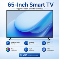 65 Inch Smart TV 4K UHD Android OS Hotel TV HDR LED Oogbescherming Cinema Grade Home Theatersysteem
