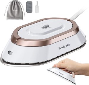 Ferro da viaggio pieghevole a doppia tensione 100-240V ferro secco leggero per indumenti con piastra in ceramica antiaderente - Product Image 1