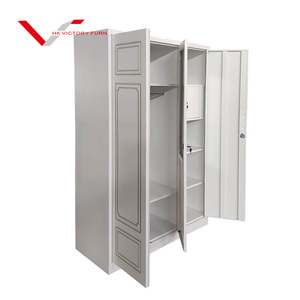 Armoire métallique à 3 portes coulissantes en acier, fabrication chinoise, pas chère, pour chambre à coucher - Product Image 5