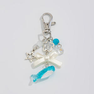 Océan Vent Shell Dauphin Gland Pendentif Vacances Perle Étoile Tortue Porte-clés Bijoux - Product Image 1