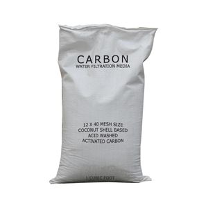 12x30 filtros de agua de malla de carbón activado granular de coco lavado con ácido bolsa de cuero para productos químicos de papel negro de carbón - Product Image 1