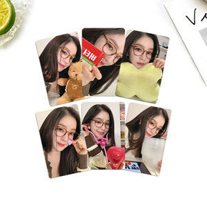 6 pièces/ensemble Kpop <span class=keywords><strong>Irene</strong></span> comme une fleur Solo Album Photocards Double face Selfie dessin animé Lomo cartes cartes postales mignonnes Fans objets de collection - Product Image 1