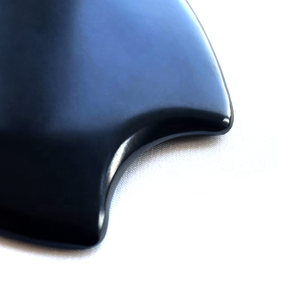 Otantik Bian taş Gua Sha yüz masaj aleti benzersiz 9-Edge guacupuncture Bian taş tarak SPA akupunktur tedavisi için özel Logo - Product Image 3