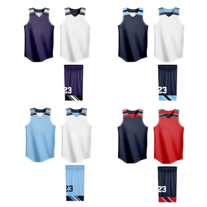 Conjunto de Uniforme de Baloncesto Reversible Personalizado de Último Diseño con Impresión por Sublimación, Tejido de Poliéster Transpirable de Secado Rápido - Product Image 1