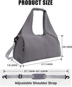 Muestra Gratuita, Bolsa Deportiva de Natación con Separación para Seco y Húmedo, Logotipo Personalizado, Gran Capacidad, Impermeable, Bolsa de Viaje para Yoga - Product Image 4