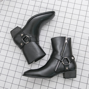 Nuevas Botas de Piel de Vacuno para Hombre, Modernas y Populares, con Diseño de Cierre de Cremallera Impermeable EVA y Estilo Slip-on - Product Image 2