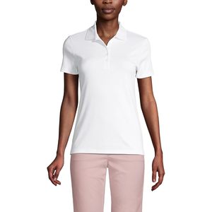 FOXA Women's Supima Cotton <b>Polo</b> Shirt Regular Fit Breathable Pique Fabric <b>White</b> - Product Image 1