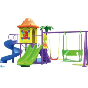 Kinderspielplatz Unterhaltungsgeräte Freiluft-Spielhaus Holzschwinger-Set Kinder-Spielhaus für Kinder