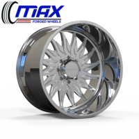 Jantes forgées agressives à rebord profond MAX 24x12 26x14 28x16 pour Ford F250, Ram 3500, GMC 2500HD (8x170, 8x180)