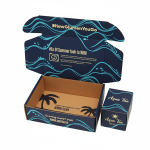 Boîtes personnalisées avec logo Emballage d'expédition de cadeau Boîte en carton ondulé kraft Boîtes d'emballage en papier pour hommes Expédition - Product Image 2