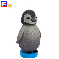 Statue de pingouin, mignonne, en résine, de haute qualité, personnalisée, vente en gros
