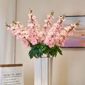 Fleurs de Delphinium de soie artificielle colorées de longue tige de haute qualité pour la décoration de mariage d'arrangement floral - Product Image 3