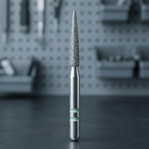 Paquete de 5 Linternas con Forma de Llama y Dos Rayas FG # Fresas de Diamante Grueso 260.8, Hechas de Acero, Certificadas por la CE, 500 RPM - Product Image 3