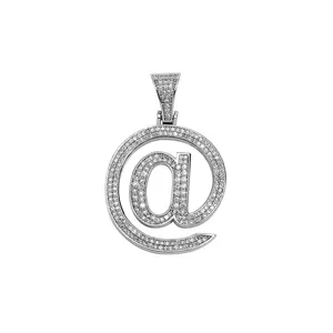 Hip Hop Personality Symbol Pendant Diamond Trend Brass Necklace Jewelry For Men