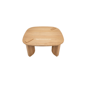 La elegante mesa de centro Nala presenta líneas elegantes y un acabado de madera lujoso, combinando un diseño moderno con un encanto atemporal. - Product Image 4