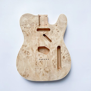 Cuerpo de guitarra de aliso al por mayor, sin terminar, estilo TL, con binding y chapa de madera de raíz. - Product Image 2