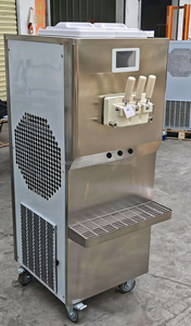 เครื่องทำไอศกรีมซอฟต์เสิร์ฟแบบคอมเพรสเซอร์คู่ สำหรับธุรกิจ ได้รับมาตรฐาน CE/ETL เครื่องขายไอศกรีมซอฟต์เสิร์ฟอัตโนมัติ เครื่องทำโยเกิร์ตแช่แข็ง - Product Image 4