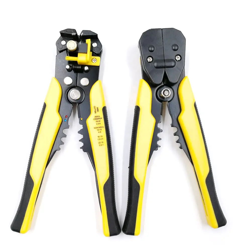 Haicable HS-056 Self-adjusting Cable Cutter Crimper Wire Stripper 3 in 1 Multi Pliers