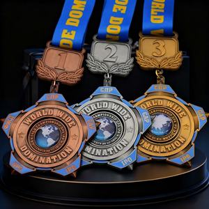 Medallas Deportivas Personalizadas de Aleación de Zinc, Medallas de Oro, Plata y Bronce 3D al por Mayor, Artesanías Metálicas para Equipos y Uso Personal - Product Image 4