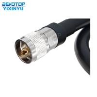 Câble RG213 avec connecteur mâle UHF PL259 50 Ohm, rallonge pigtail à faible perte pour radio CB, radio amateur, émetteur FM BEVOTOP BT1281-RG213