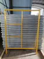 Estructura Principal de Andamio Galvanizado Tipo H con Escalera Integrada, Estructura de Andamio Tipo Puerta para Obras de Construcción