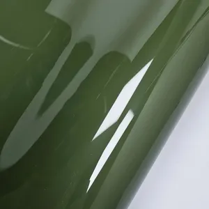 高光泽装甲绿色摩托车乙烯基包裹乙烯基薄膜汽车贴花车外汽车贴纸汽车发动机罩贴花上的贴纸