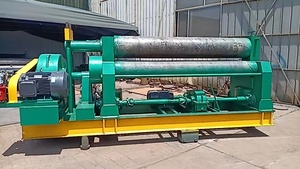 Tấm kim loại trước máy cuộn thép tấm cán hình thành máy ba con lăn thủy lực cán giá máy - Product Image 2