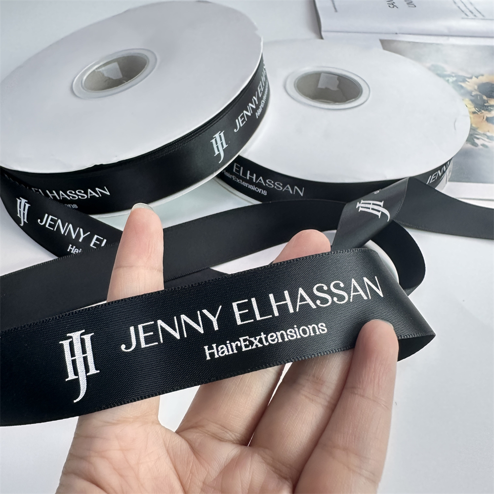 Factory Satin Ribbon for Gift Wrap Single Face Polyester Custom Printed Gift Ribbon Gift Box Ribbons for Packaging