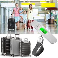 Balance numérique LCD pour bagages avec affichage rétro-éclairé Dispositif en plastique alimenté par batterie pour la mesure du poids de la valise