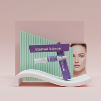 Sérum pour les yeux naturel en marque privée, OEM, Essence de soin des yeux naturelle, faible MOQ, emballage personnalisé en or rose