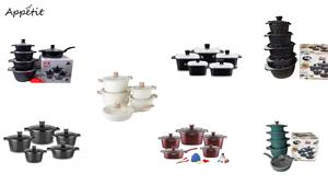 Cảm ứng Granite <span class=keywords><strong>Cookware</strong></span> sets Die Cast nhôm chậu và chảo không dính Mỹ <span class=keywords><strong>Cookware</strong></span> Set Đối với trang chủ nhà bếp nấu ăn - Product Image 2