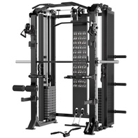 Machine Smith tout-en-un de qualité commerciale, appareil d'entraînement fonctionnel, crossover de câbles, rack à squats, équipement de musculation pour salle de sport