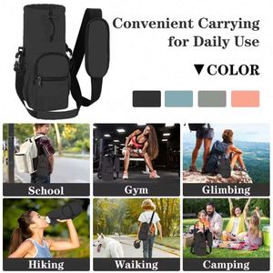 Free Sample Hot Sales Lightweight Neoprene <b>Water</b> Bottle <b>Pouch</b> Bag Zipper Tumbler For polyester <b>water</b> bottle bag - Product Image 6