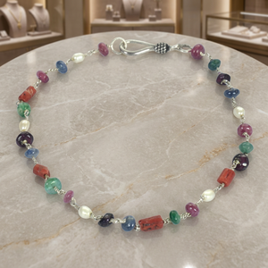 Art Palace <b>Beaded</b> <b>Bracelet</b> Natural Stone Multicolor Alloy Bohemia Style Unisex Gift Jewelry - Product Image 1