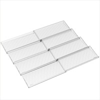 Organisateur de tiroir à épices extensible, plateau à épices incliné en acrylique transparent pour le rangement des pots d'assaisonnements de cuisine
