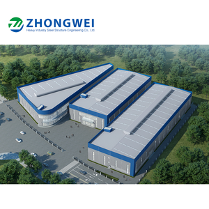 مستودعات وورش عمل حديثة مسبقة الصنع من الهياكل الفولاذية المخصصة في الصين، مباني معدنية جاهزة - Product Image 2