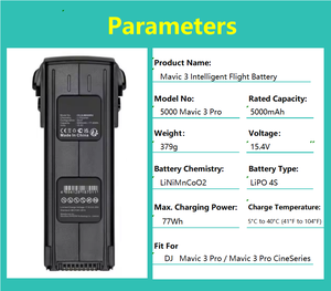 Batería de Vuelo Original Mavic 3 Pro de 5000 mAh, Accesorio de Batería de Vuelo Inteligente con hasta 46 Minutos de Tiempo de Vuelo - Product Image 3