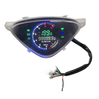 MIO 100 spidometer sepeda Motor tampilan Digital LED, Kmh 12000 Rpm Meter Tachometer Odometer