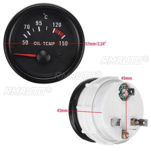 Kit de Medidor de Temperatura de Aceite Universal para Automóvil de 2 Pulgadas y 52 mm, Pantalla LED Digital de 12 V, Medidor de Temperatura de Aceite para Automóvil con Sensor de 1/8 NPT - Product Image 3