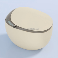 Toilettes électroniques automatiques en céramique, cuvette Wc couleur rose, chasse automatique au sol haut de gamme