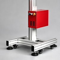 Machine de codage laser CO2 30W avec écran tactile de 10 pouces, tête de numérisation rotative à 360 degrés, conception de refroidissement par air